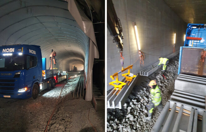 Kabelkanaler 3-løps betong