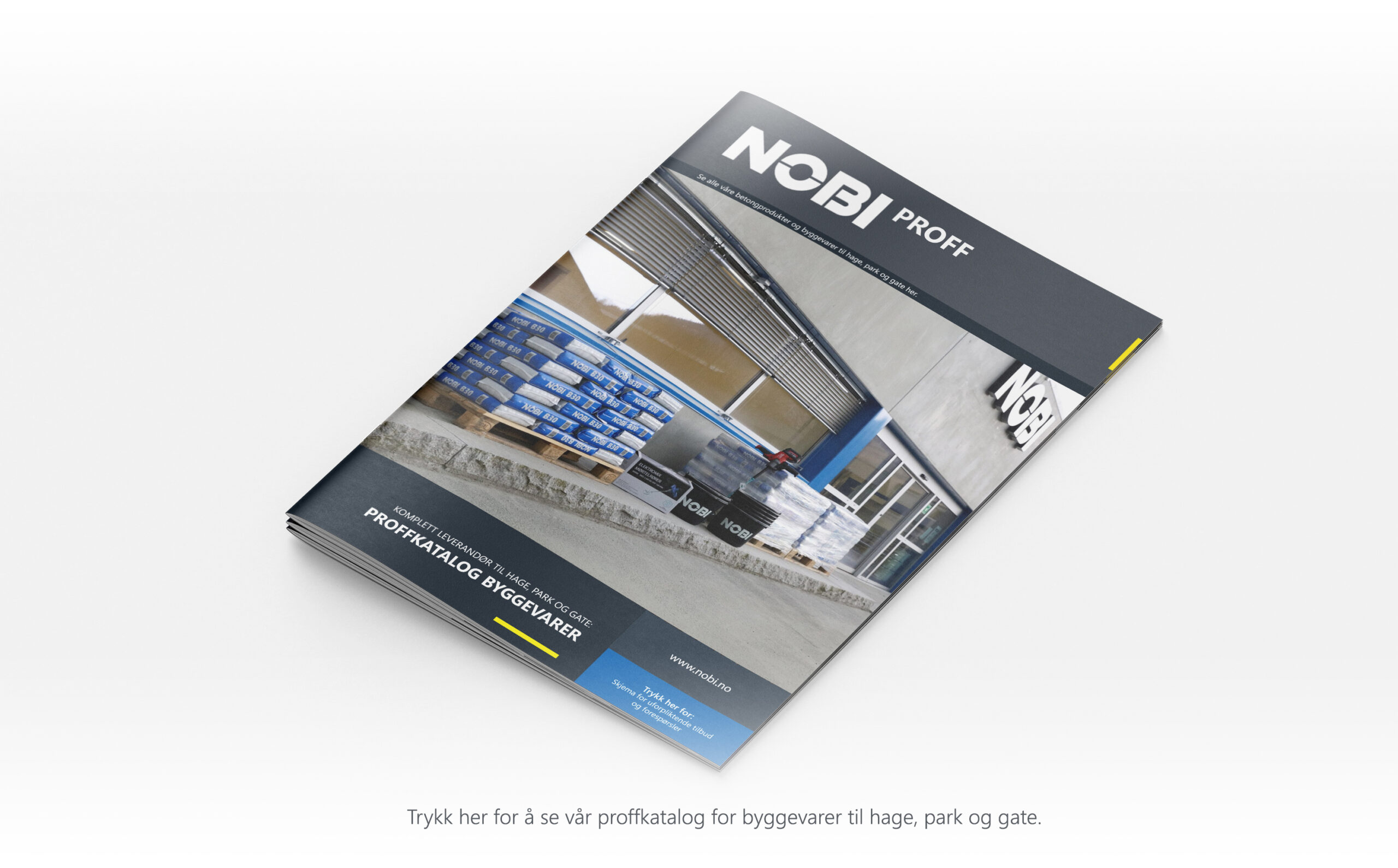 proffkatalog byggevarer til hage, park og gate NOBI