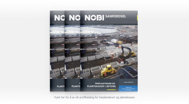 Treplantekum brosjyre nobi proffkatalog plantekasser betong