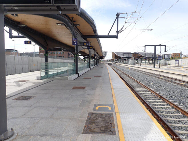 Plattformelementer i betong til Ski Stasjon