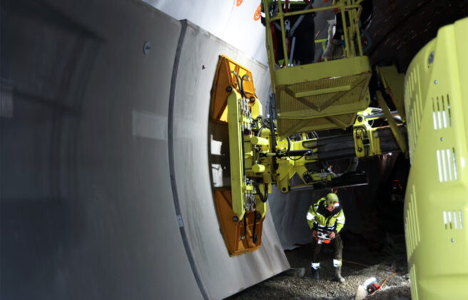 Montering av tunnelelementer i betong