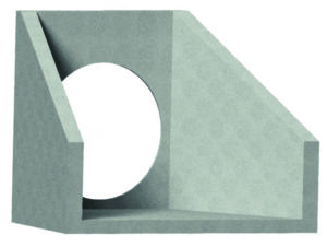 Basal vingemur i betong